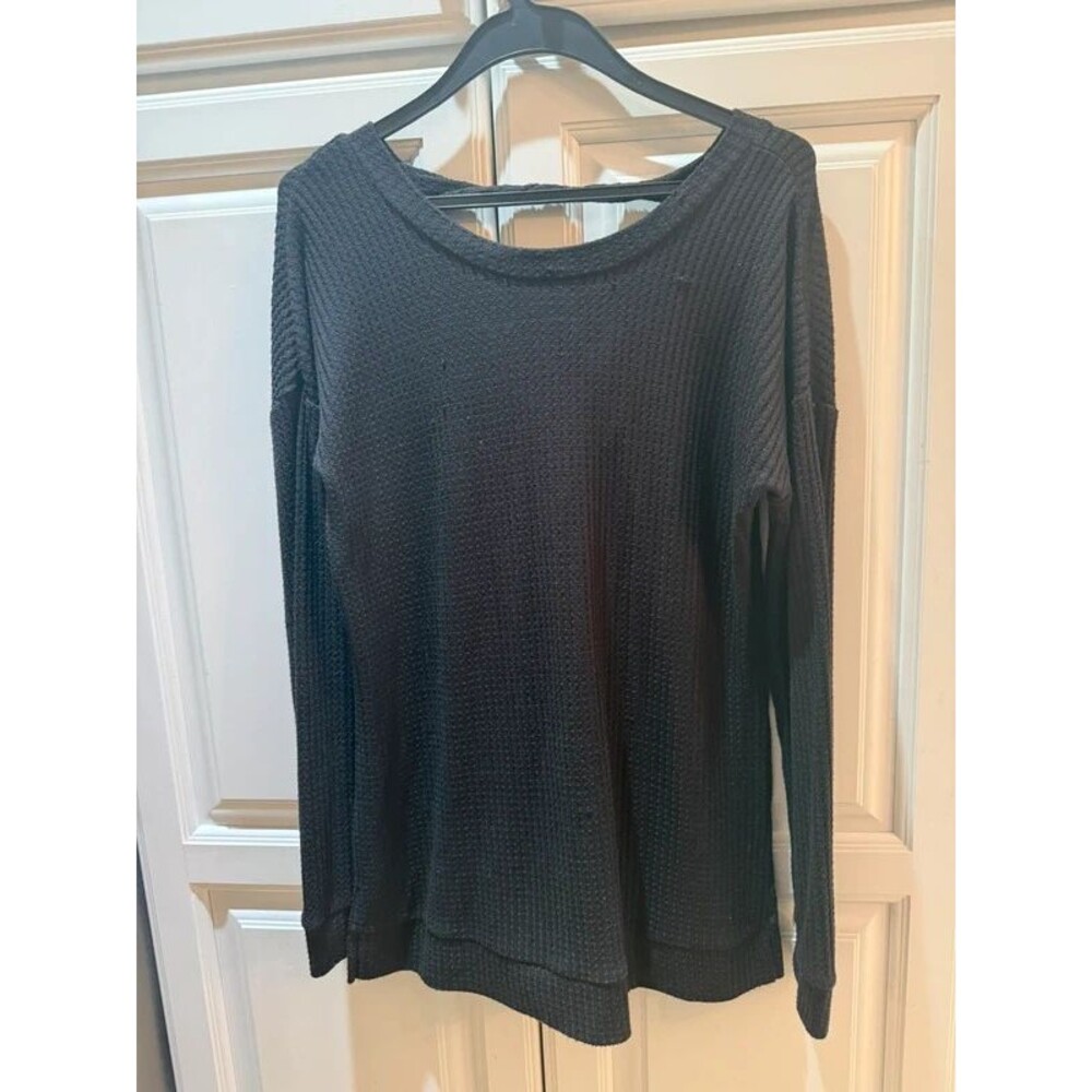 Republic relaxed-fit black long-sleeve top